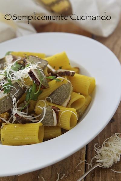 tortiglioni ai porcini crudi