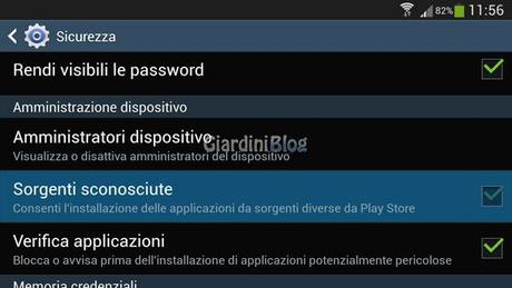 Come installare Adobe Flash Player su Android abilita-sorgenti-sconosciute
