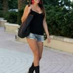 Italian Model Claudia Romani Shows Her Support For AC Milan While Running Errands In Miami Beach11