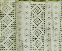 Schemi per il filet: Tendina bistrot a rete filet