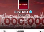 TG24 raggiunge milione follower Twitter, brand informativo seguito