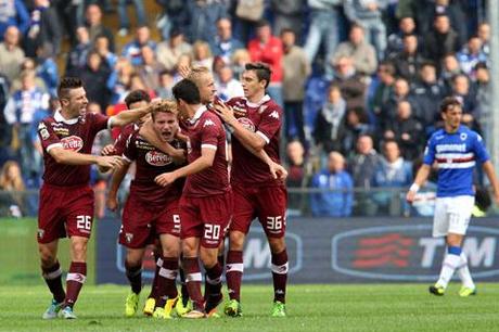 (la felicità di immobile e compagni dopo il gol del pareggio)