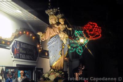 Maria Santissima del Rosario  festeggiata a Positano