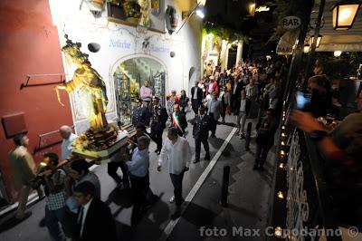 Maria Santissima del Rosario  festeggiata a Positano