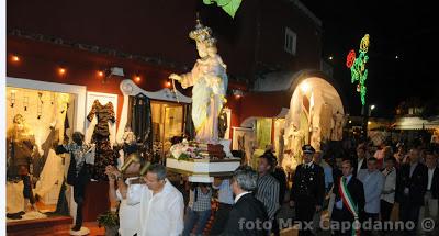 Maria Santissima del Rosario  festeggiata a Positano