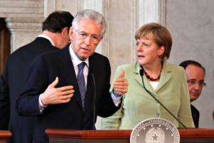 La cancelliera con mario Monti polisblog.it  300x201 Angela Merkel ottiene il 3° mandato: perché?