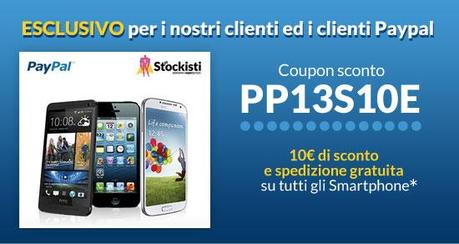 Codice sconto per Galaxy Note 3, iPhone 5S e 5C Acquisto conveniente