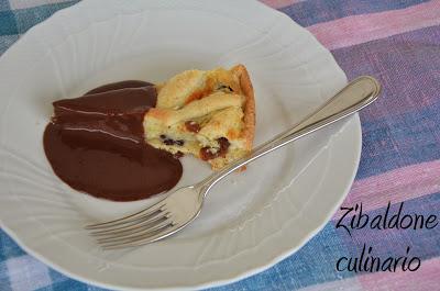 Crostata di ricotta, cioccolato e  uvetta