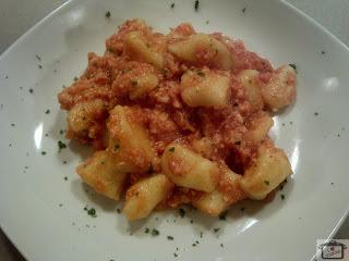 GNOCCHI CON CREMA DI GAMBERI