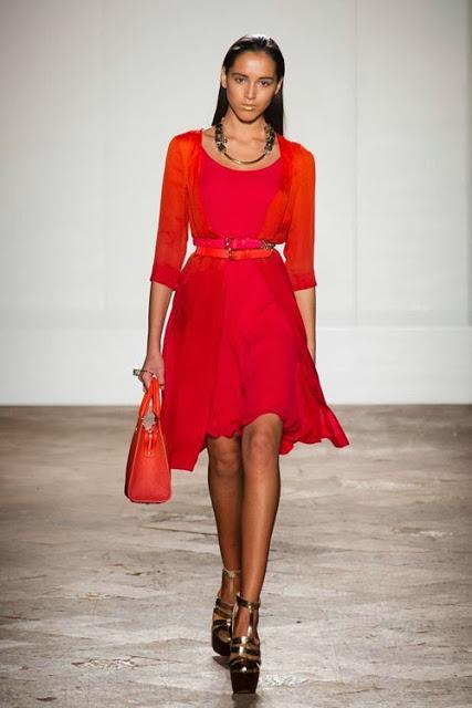 “Chinese Red” in Milan Fashion Week 2014