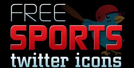 Set d'icone per Twitter con tema lo sport