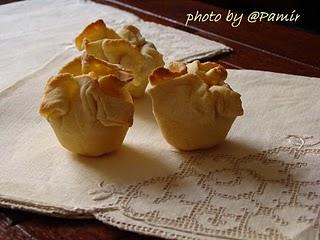 Saccottini con crema dolce al formaggio, cedro e arancia canditi