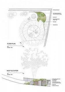 un piccolo capannone di compostaggio per un giardino privato