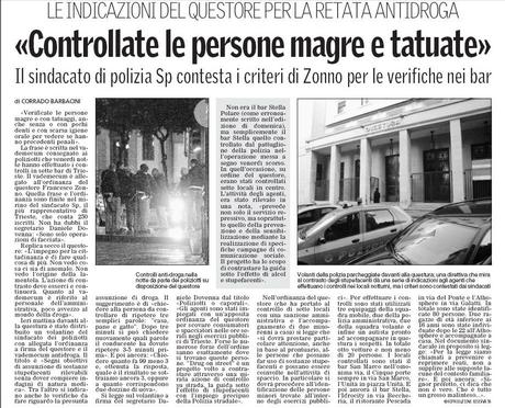 A Trieste la lotta alla droga si combatte su questi parametri