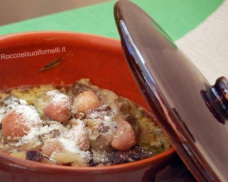 Agnello con lambascioni al coccio