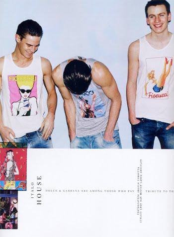 Fiorucci D&G; su Arena HOMME UK Apr. 2010