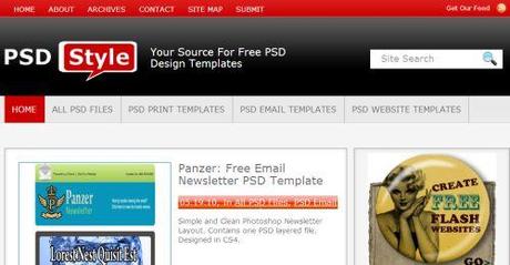 Template gratis per newsletter e siti web in formato PSD