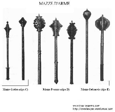 Armi immanicate da botta (I): Mazza, Mazza ferrata e Mazza d’arme