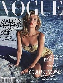 Kate Moss in costume Dolce & Gabbana su Vogue Paris