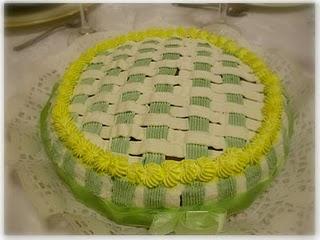 Torta Con Decorazione a Canestro