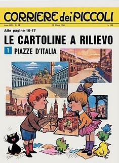 Cartoline a rilievo delle piazze d'Italia