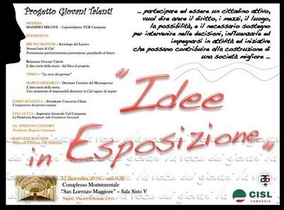 PROGETTO GIOVANI TALENTI - Idee in Esposizione