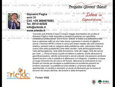 PROGETTO GIOVANI TALENTI - Idee in Esposizione