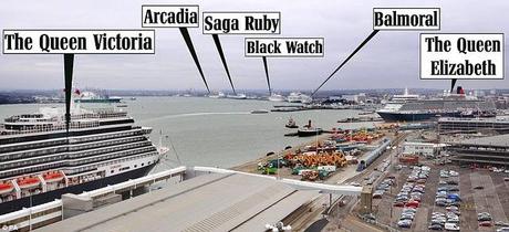 Southampton: Record di navi in porto