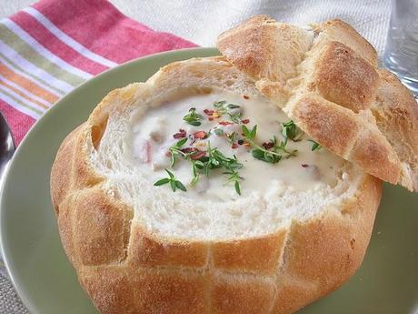 New England Clam Chowder - Zuppa Cremosa di Vongole dal Nord-Est America