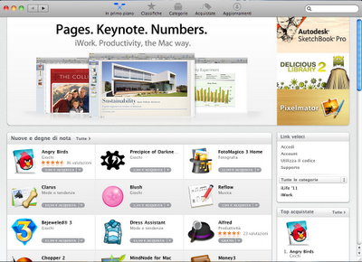 Mac - Disponibile finalmente il Mac AppStore!
