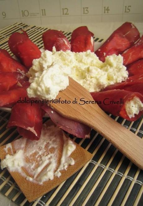 BRESAOLA CON CHANTILLY ALLA RICOTTA di Dolcipensieri