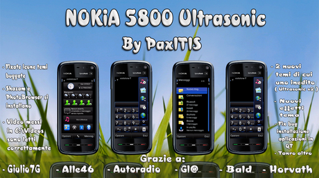 [FW Porting C6 V20.0.042] Nokia 5800 CFW Ultrasonic V3.5 by PaxITIS