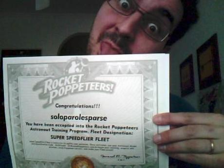 Viral point: ho ricevuto il certificato del programma spaziale Rocket Poppeteers