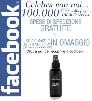 OFFERTA SPECIALE: spedizioni gratis e best seller Makeup Mist & Set Spray in omaggio!
