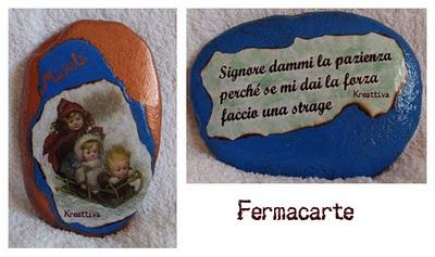 Fermacarte e blogcandy ricevuti