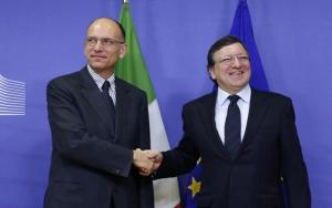 Letta e Barroso a Lampedusa