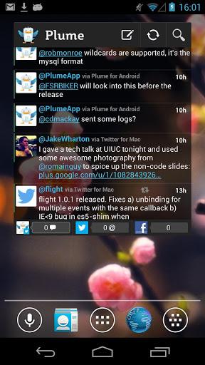  Plume for Twitter si aggiorna e porta le notifiche push su Android!