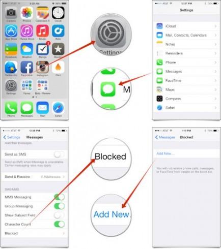 Come bloccare i messaggi, chiamate e FaceTime su iPhone iOS 7
