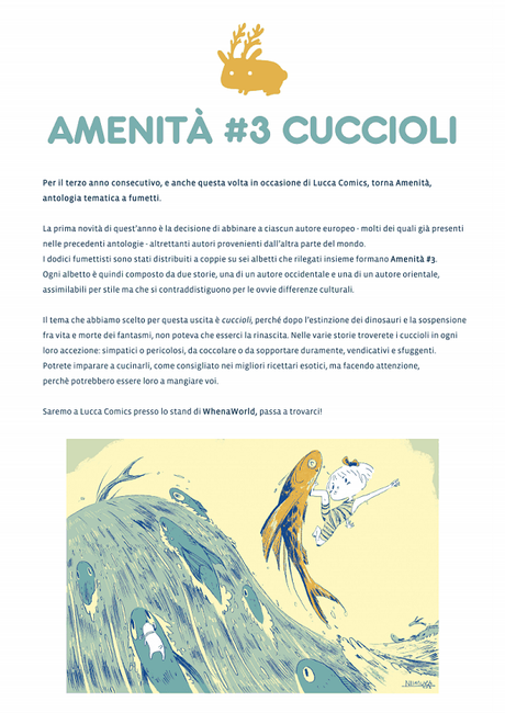 Torna, in occasione di Lucca Comics & Games 2013, Amenità antologia tematica a fumetti Lucca Comics & Games 2013 Amenità 