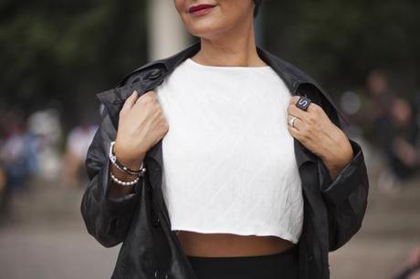 smilingischic, fashion blog, fashion week milanese, MFW, outfit, street style, black and white, zara, 