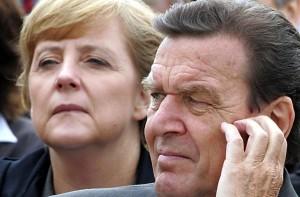 Angela Merkel, Gerhard Schroeder