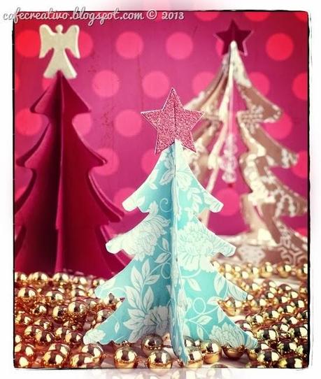 cafe-creativo - big shot - christmas tree scrapbooking