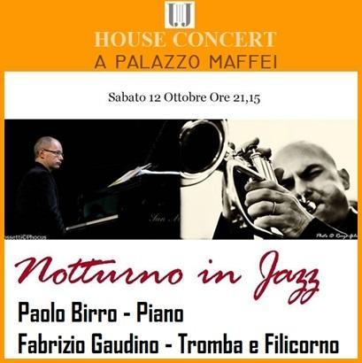 Notturno in Jazz, presso Palazzo Maffei a Verona, sabato 12 ottobre 2013.