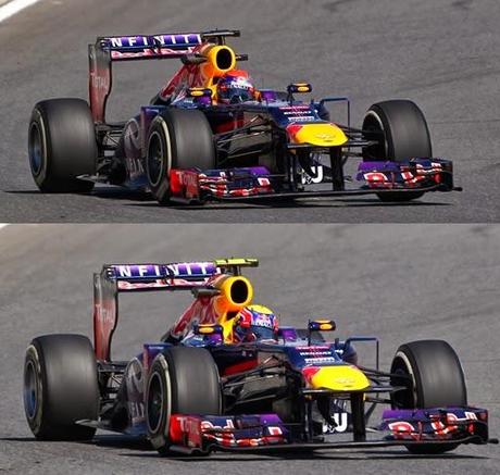Gp.Giappone: Red Bull-ala posteriore scarica e anteriore in configurazione Spa