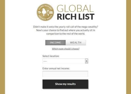 Global Rich List: misura quanto sei ricco, il risultato potrebbe sorprenderti …