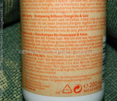 [Review] - Sante Naturkosmetik - Shampoo lucentezza Arancio & Cocco Bio - *Collaborazione Sulfaro Monte grappa*