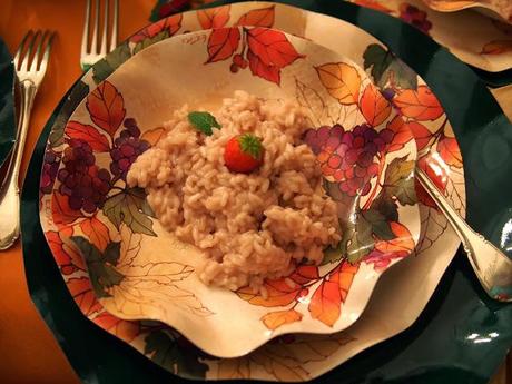 Risotto con le fragole - Risotto with strawberries - Risotto avec les fraises