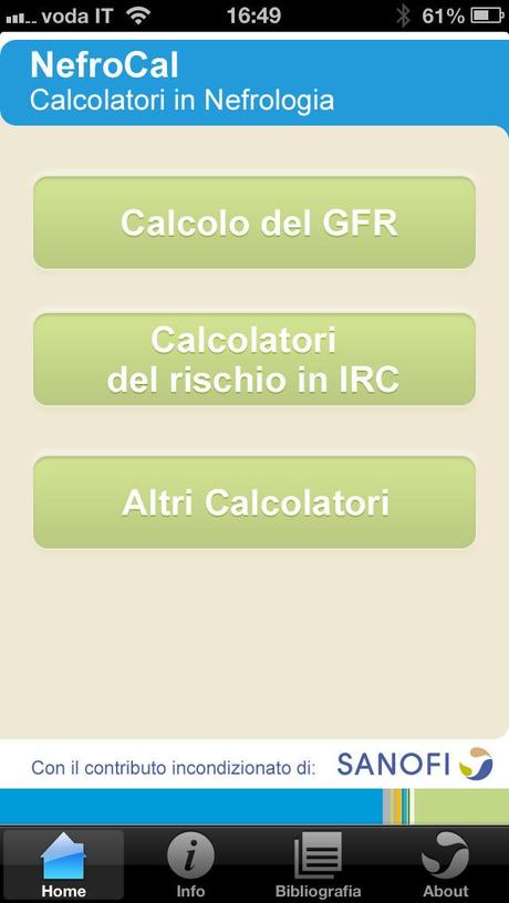 NefroCal: calcolatore tuttofare per il nefrologo