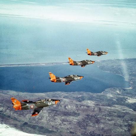 Le foto del Gargano dall'alto scattate dagli aerei da guerra G91 della base militare di Amendola