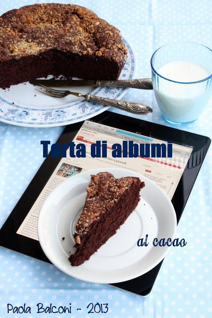 Torta di albumi al cacao